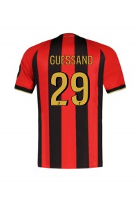 OGC Nice Evann Guessand #29 Jalkapallovaatteet Kotipaita 2024-25 Lyhythihainen